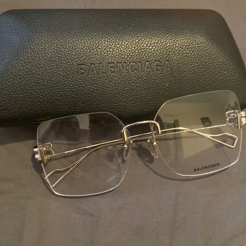 Balenciaga clear glasses